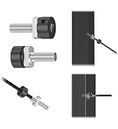 CKE 20 Pack Black Cable Railing Terminal Anchor, 1/8