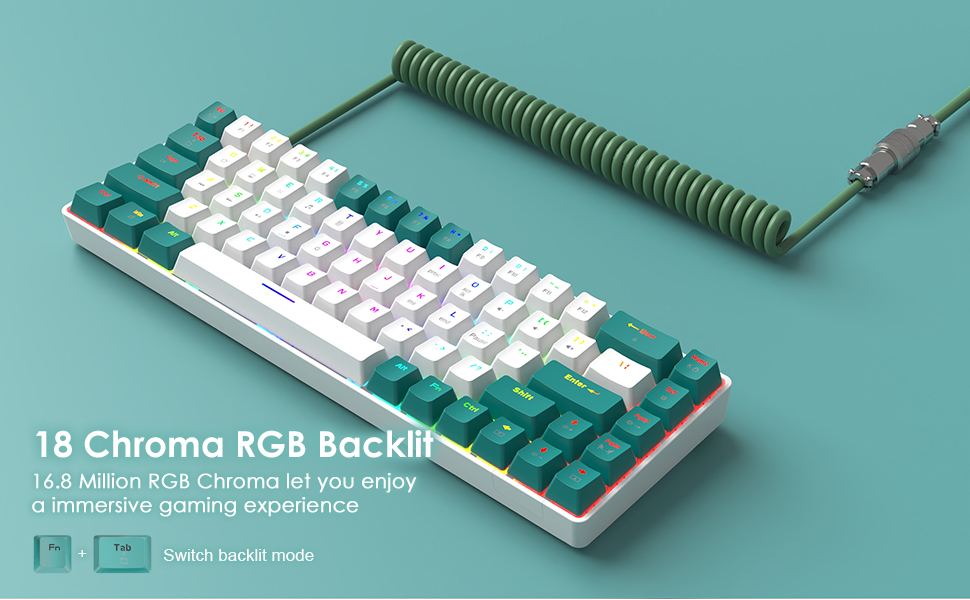 wired RGB mechanical gaming keyboard 