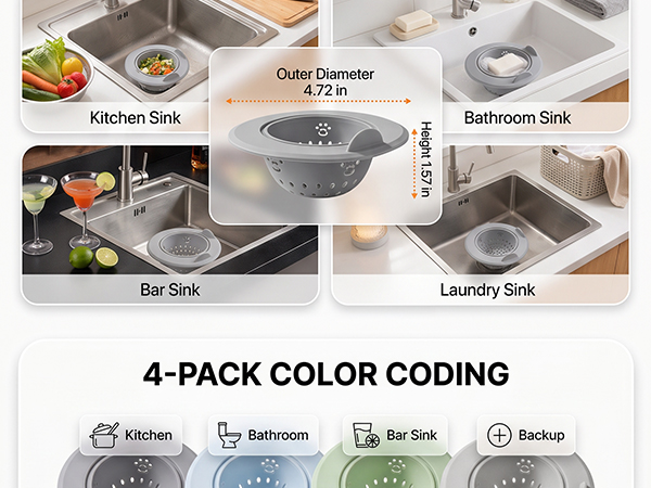 Silicone Sink Strainer