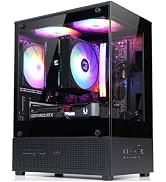 Zalman CUBIX-G Micro-ATX MATX Compact Mini Tower Gaming PC Case, Black | Includes 3x 120mm FRGB F...