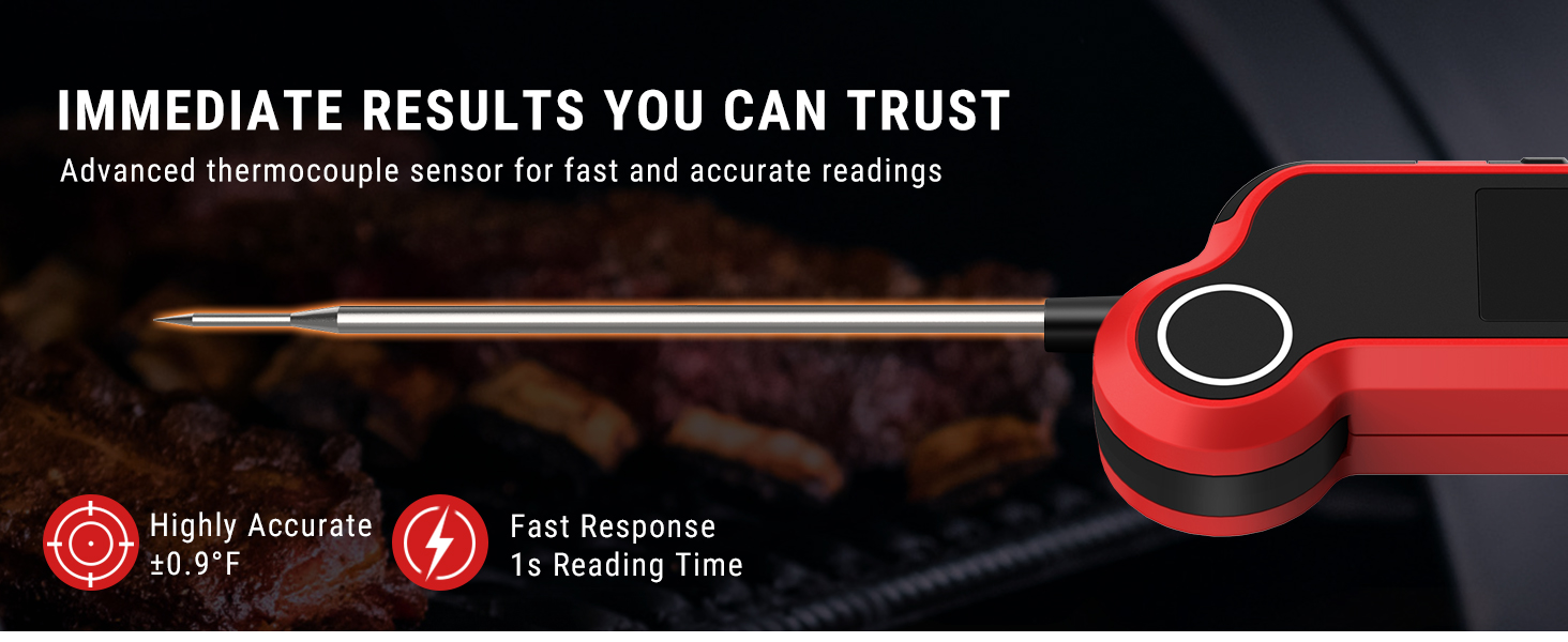 instant read meat thermometer for grill and cooking digital meat thermometer for grilling