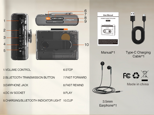 cassette tape player