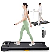 UREVO Under Desk Treadmill, Walking Pad for Home/Office, Portable Walking Treadmill 2.25HP, Walki...