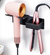 Hair Dryer and Straightener Holder, Hair Straightener Holder Wall Mounted, Hair Dryer Holder Blow...