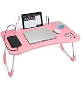 Slendor Laptop Desk Foldable Bed Table Folding Breakfast Tray Portable Lap Standing Desk Notebook...