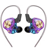 Piluyaa Wired Gaming Headphones IEM Earphones with 1DD,QKZ ENZO in Ear Monitor, HiFi Earbuds, Bas...