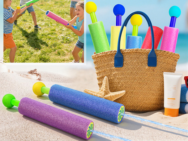 water gun blaster super soaker toys foam bulk squirt guns pool toys for kids ages 4-8 8-12