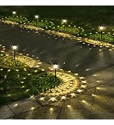 URAGO Super Bright Solar Lights Outdoor Waterproof 10 Pack, Dusk to Dawn Up to 12 Hrs Solar Power...