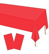red tablecloth