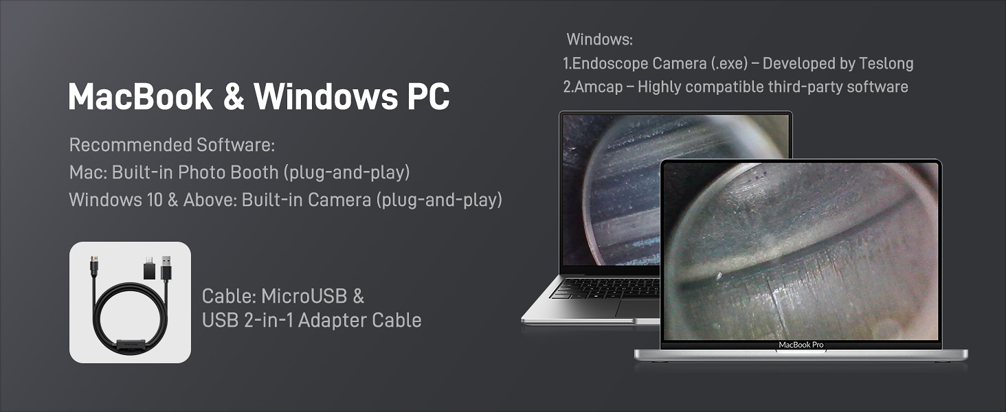 Cable for Macbook &amp; Windows PC