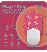ZingZap Flying Insect Trap Indoor, Plug &amp; Prey Dual-Baiting Fly Traps with Passion Fruit Scent &amp; ...