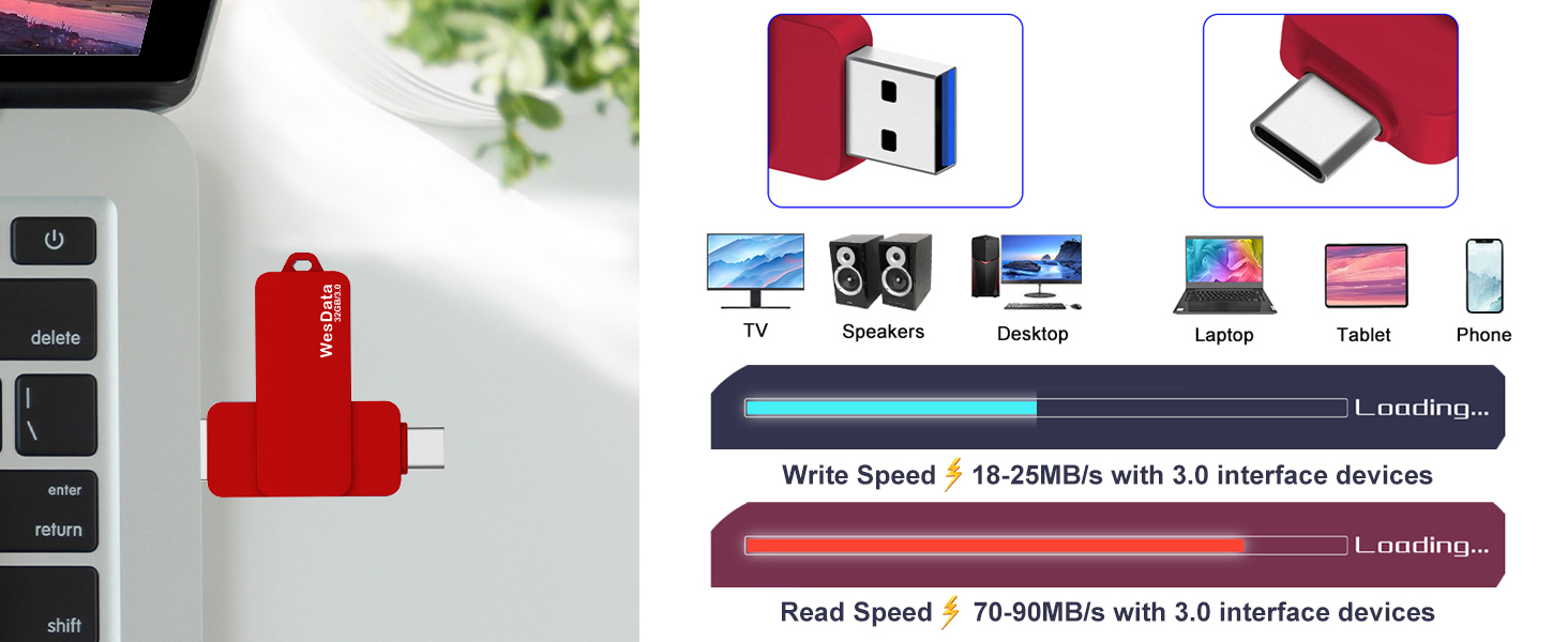 USB C flash drive 32GB-red-12