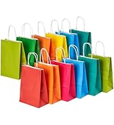 RACETOP 32 Pack Small Paper Gift Bags with Handles, 5.8"×3.2"×8.25" Kraft Paper Party Favor Bags ...