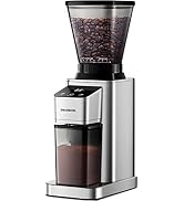 SHARDOR Conical Burr Coffee Grinder Electric, Adjustable Touchscreen Burr Mill with 48 Precise Se...