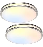 18inch 50W LED Flush Mount Ceiling Lights 5600lm Super Bright, Dimmable LED Ceiling Light Fixture...