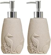 Haocoott Soap Dispensers 350mL 11OZ, 2 PCS Luxurious Ocean Hand Dish Lotion Shampoo Soap Dispense...