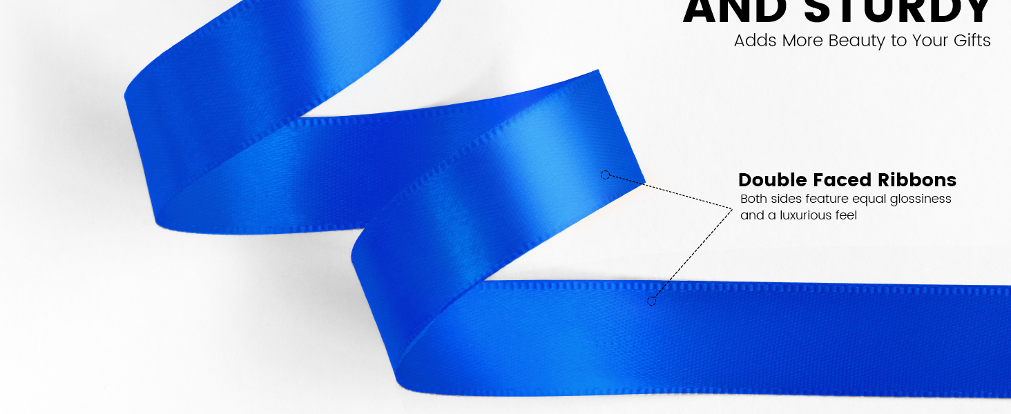 DOUBLE FACED RIBBON