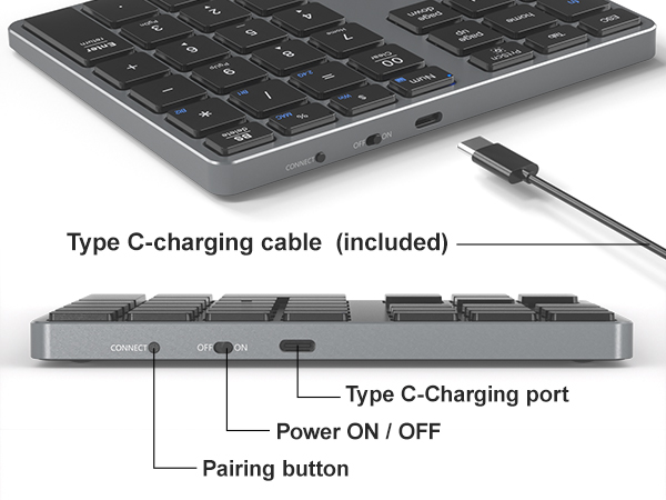 wireless 10 key for laptop
