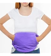 ZXU Small Heating Pad for Back Pain and Cramps Relief with Strap, 9.4"x 16", 3 Heat Settings, Moi...