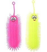Toddmomy Stretchy Rubber Caterpillar 2Pcs Stretchy Caterpillar Fidget Toys Caterpillar Puffer Toy...