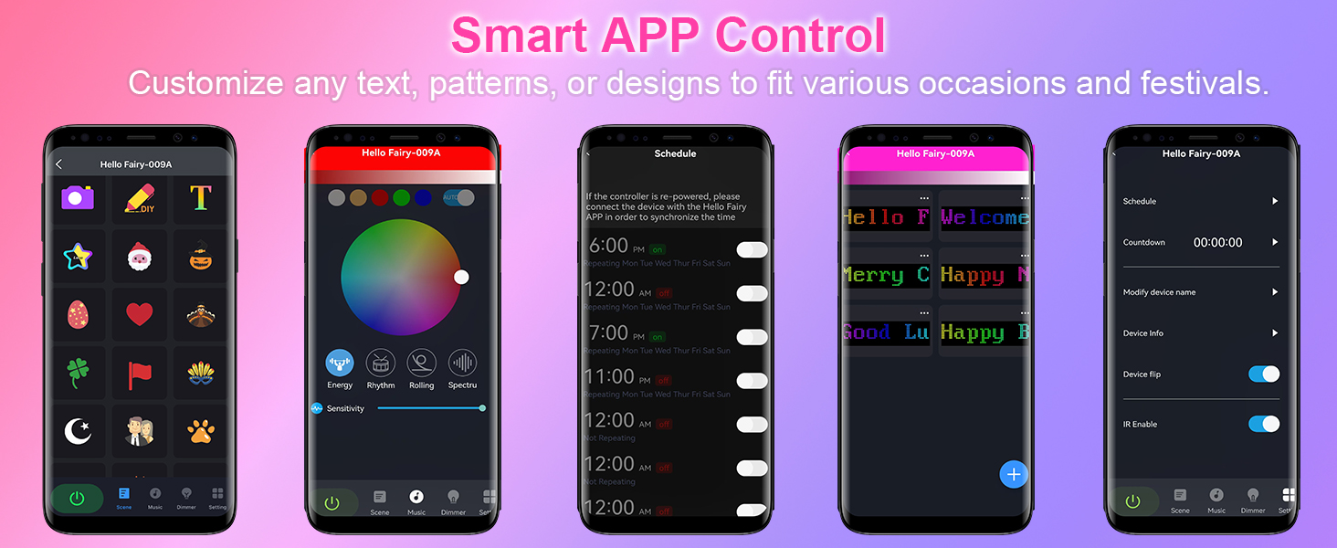 smart curtain lights