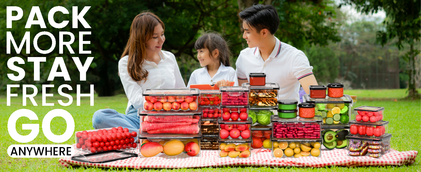 56 Pcs Food Storage containers