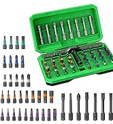 YrouGra 42 in 1 Magnetic Ratcheting Screwdriver Set with T-Handle, S2 Steel Multi-Bit Repair Tool...
