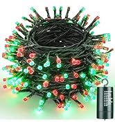 Joomer Battery Christmas Lights, 66ft 200LED Fairy Lights Battery Operated Timer 8 Modes Waterpro...