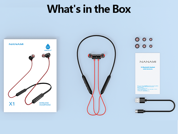 bluetooth headphones neckband wired