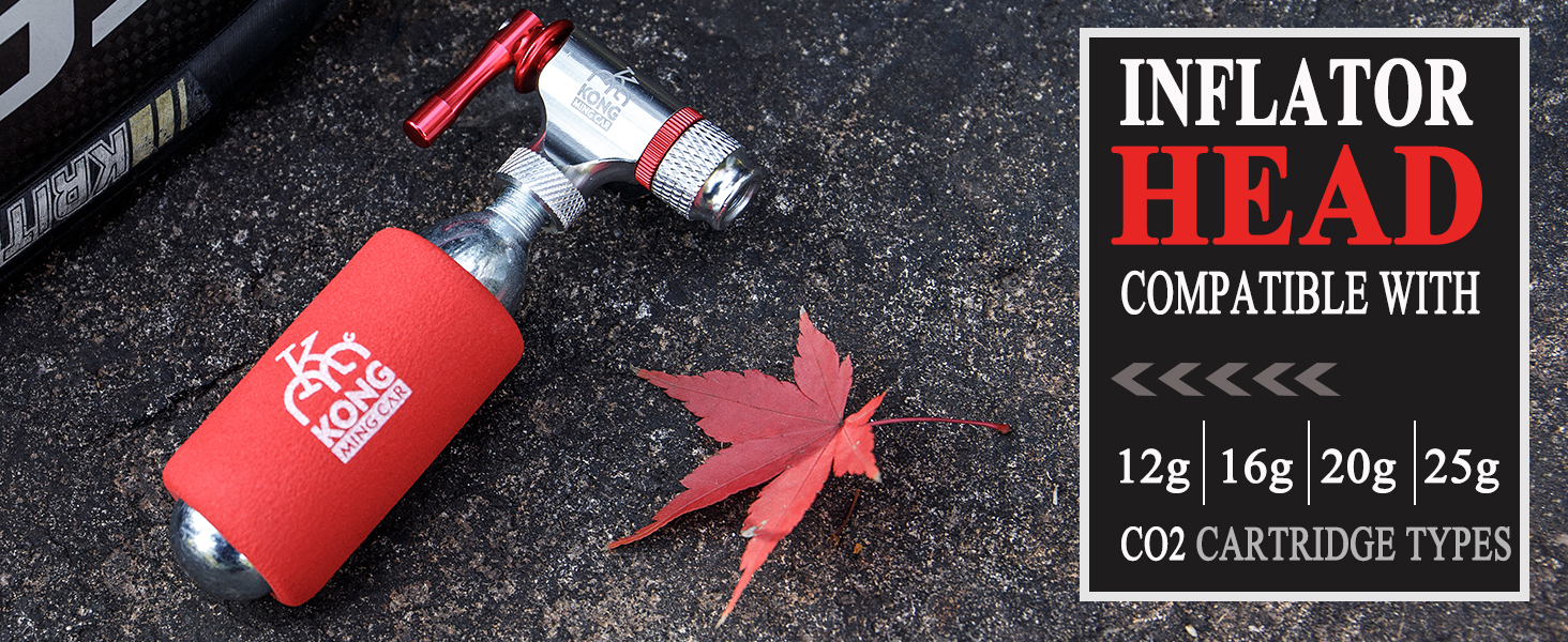 CO2 Bike Tire Pump for Mountain and Road Bicycles