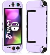 PAWDIARY Pure-purple Switch 2 Protective Case Cover for Nintendo Switch 2 (New 2025), Ultra-thin ...