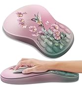 YIWEI Ergonomic Mouse Pad with Wrist Rest - Comfortable Office Mousepad with Memory Foam Wrist Su...