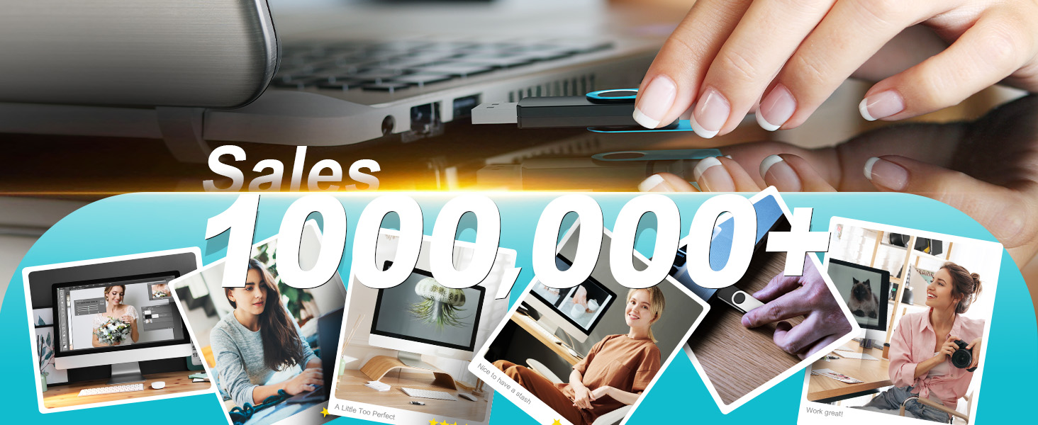 Flash Drive Pack of 10 Thumb Drives Bulk Kepmem Metal USB Memory Sticks Swivel USB Drive Pen Drives