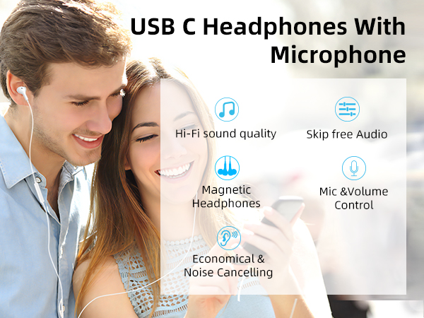 usb c headphones wired