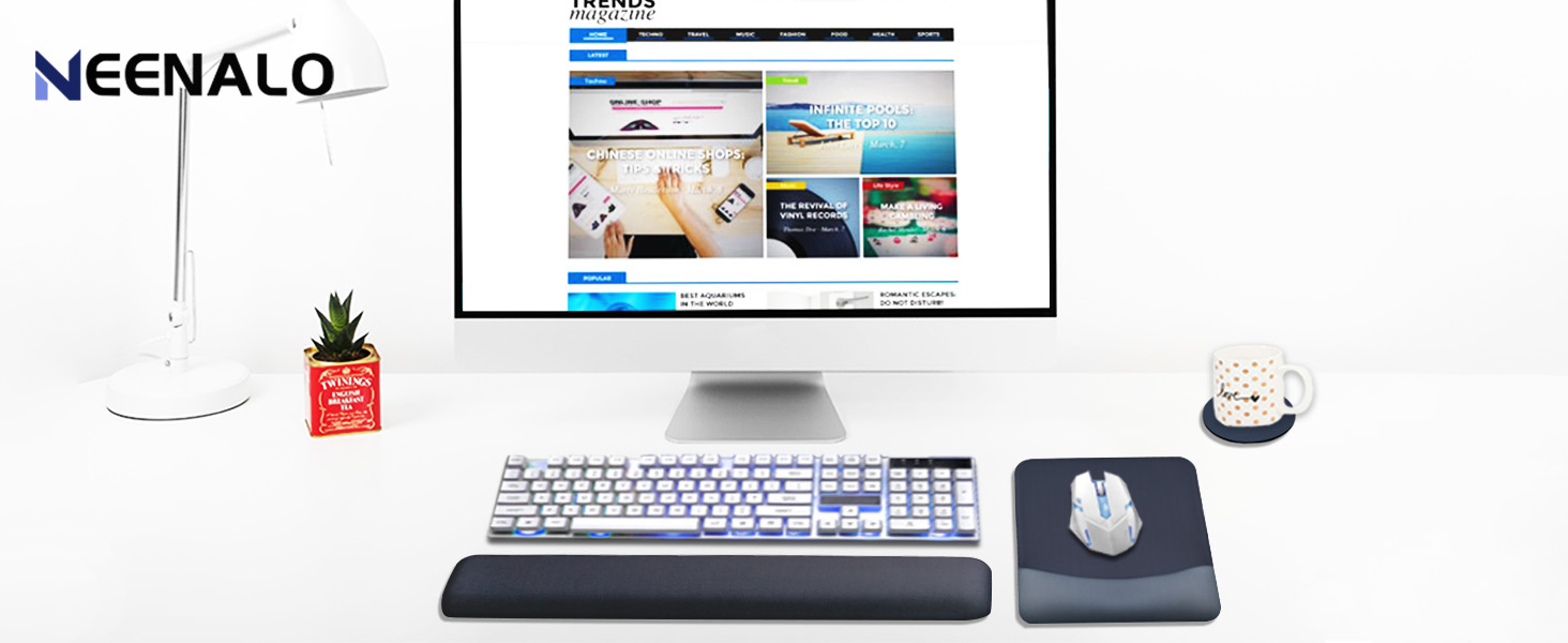 mouse pad with gel wrist rest