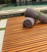 oiled finish teak string mat