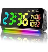 120db Super Loud Alarm Clocks for Heavy Sleepers adults , 15 Wake Up Sounds Alarm Clock for Heavy...