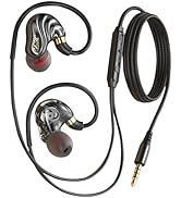 Holiper Wired Earbuds Dual Driver Extra Bass, in Ear Buds Headphones with Hook Wrap Around Over E...