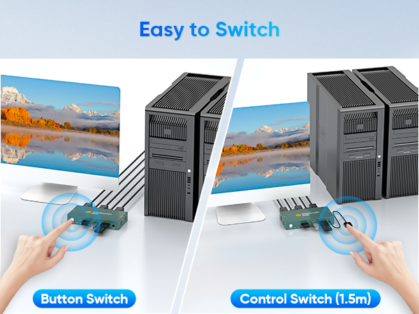 kvm switch 1 monitor 2 computers display port