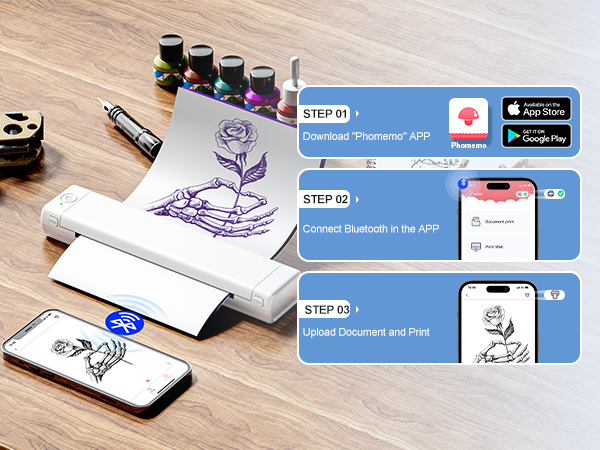 tattoo stencil printer bluetooth