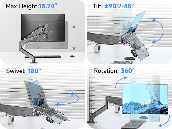 laptop arm mount for desk