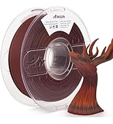 AMOLEN 3D Printing Filament Dark Wooden Rainbow Color Change Printer Filament PLA 1KG Spool 1.75m...