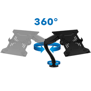 Mount-It! Laptop Desk Arm swivel