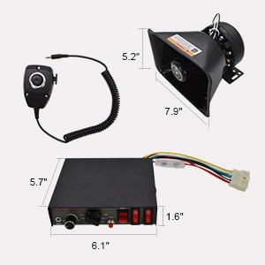 100W Emergency Siren with 8 Sounds