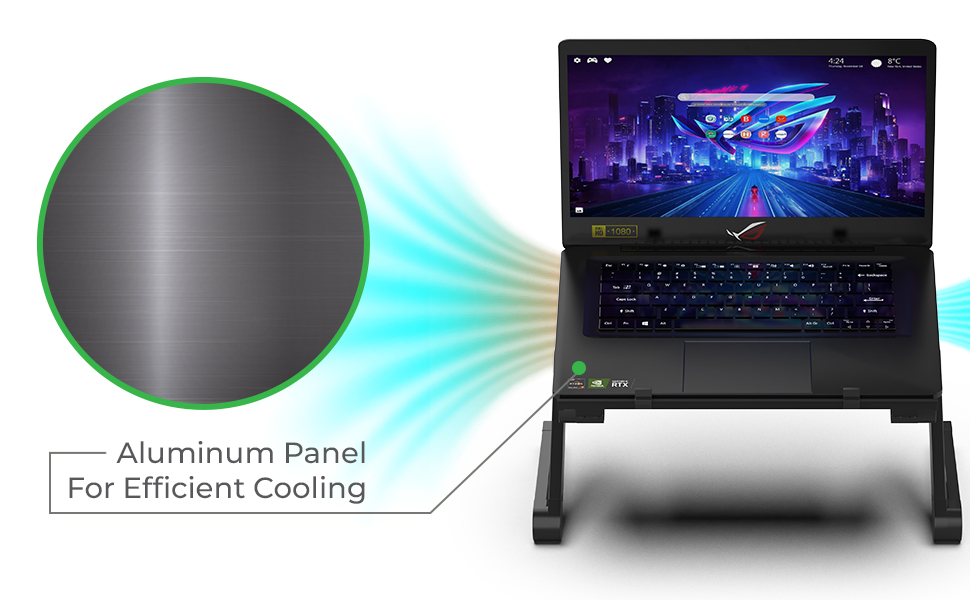 workez best adjustable laptop stand and lap desk black