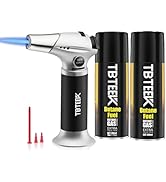 TBTEEK Cooking Torch with Butane Included, Kitchen Torch Lighter with Butane Fuel Refill Cooking,...