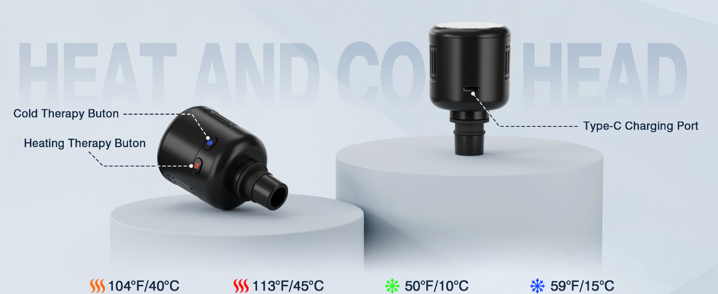 cotsoco Mini Deep Tissue Massage Gun with Heat and Cold Therapy