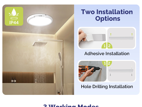 attery Operated Ceiling Light with Remote