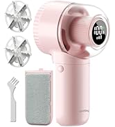 Fabric Shaver, ?? ???? ?? Rechargeable Lint Remover with Brush, Large Sweater Shaver with Digital...