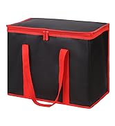 CIVJET 1-Pack Insulated Reusable Grocery Bags, X-Large Insulated Food Delivery Bag for Doordash/C...